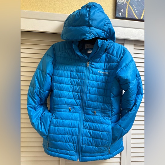Columbia | Jackets & Coats | Columbia Womens Sz M Blue Puffer